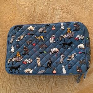 Vera Bradley Cats Meow large blush and brush